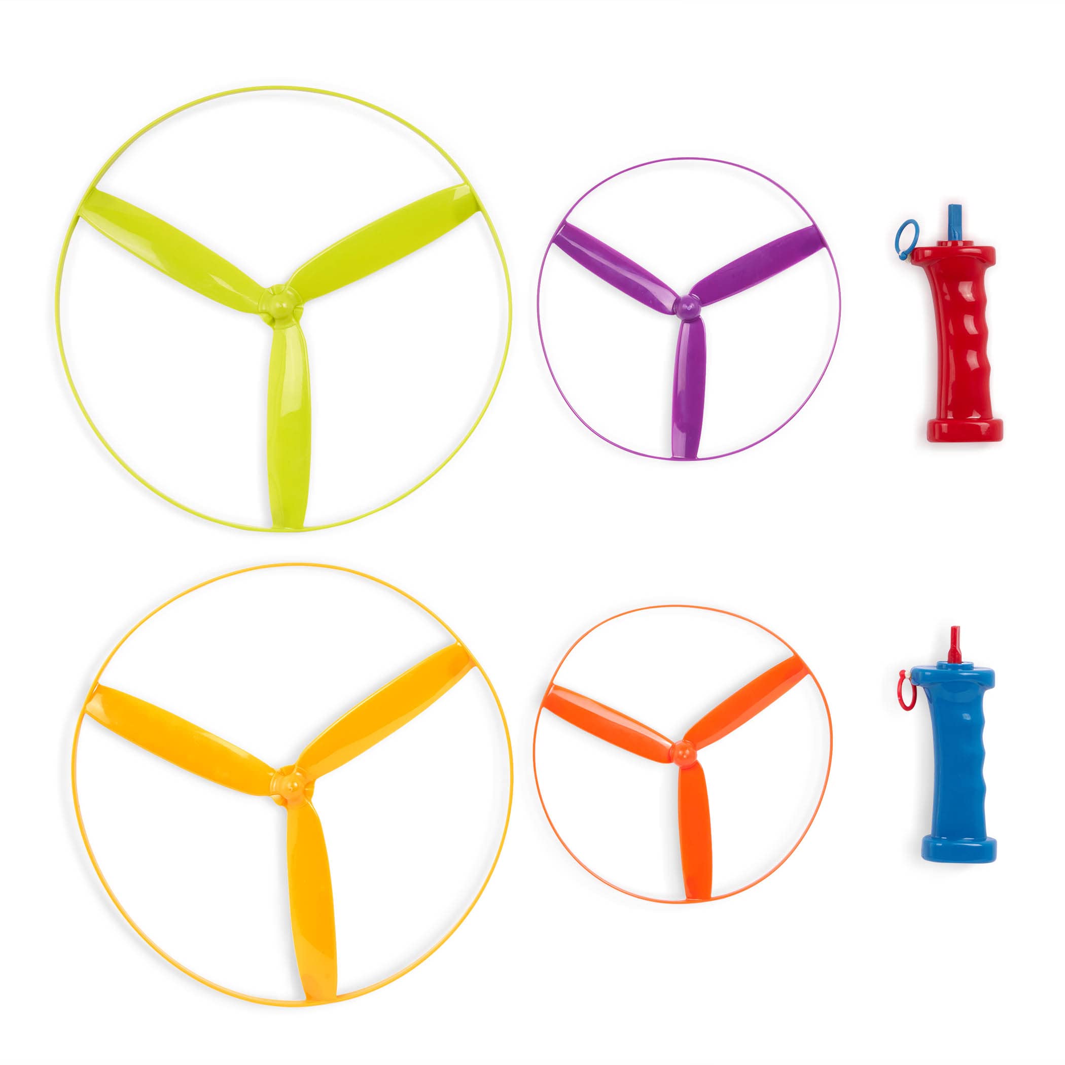 Battat - Skyrocopter - Propellespielzeug - 2 Werfer & 4 Scheiben - Hubschrauber Spielset - Outdoor-Spielzeug für den Sommer - 3 Jahre + - Image 4