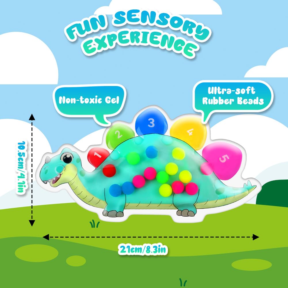 Ainiv Fidget Toys, Sensorik Spielzeug, Squeezable Farben Sortieren Spielzeug, GelgefüLlte Sensorisches, Squeeze Spielzeug Antistressspielzeug zum Quetschen und Kneten ADHS und Autismus Spielzeug - Image 7