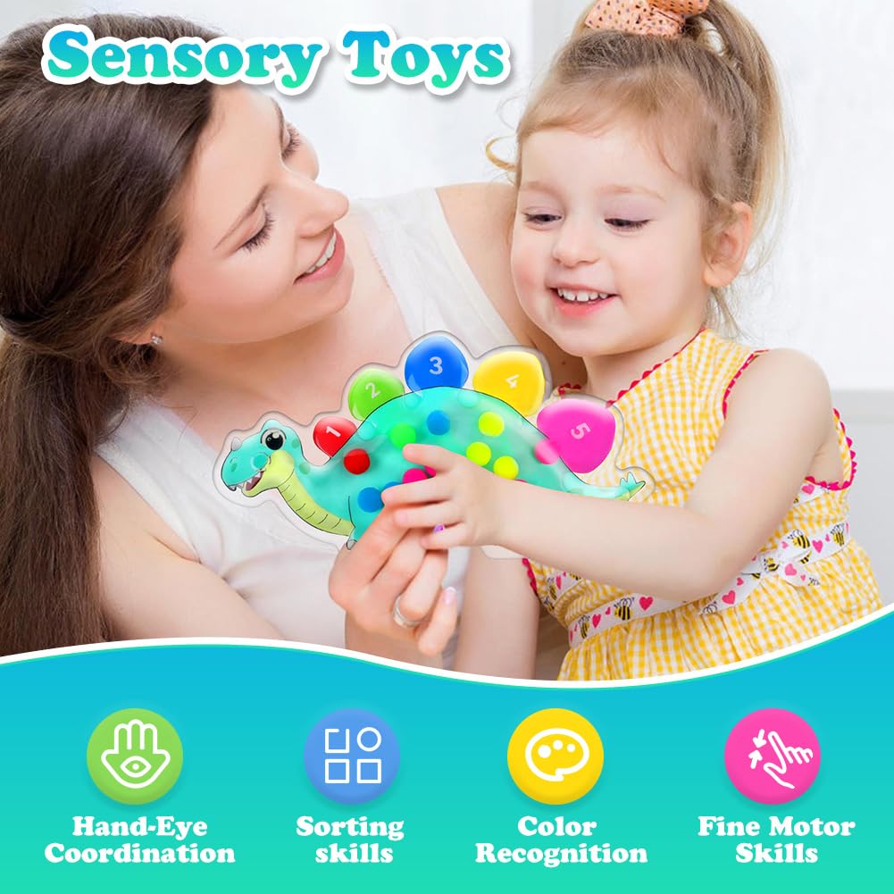 Ainiv Fidget Toys, Sensorik Spielzeug, Squeezable Farben Sortieren Spielzeug, GelgefüLlte Sensorisches, Squeeze Spielzeug Antistressspielzeug zum Quetschen und Kneten ADHS und Autismus Spielzeug - Image 5